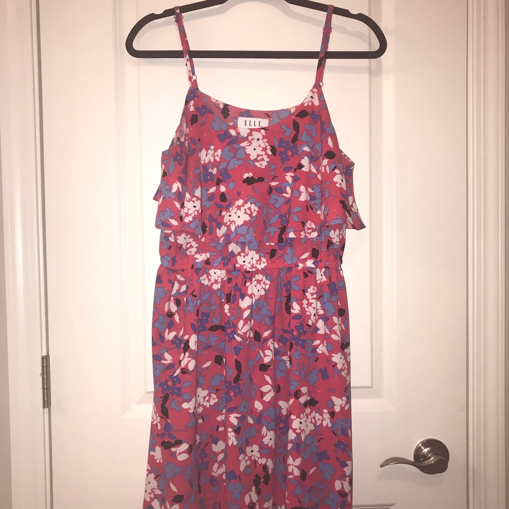 Elle Bright Pink Floral Dress 🌺🌸